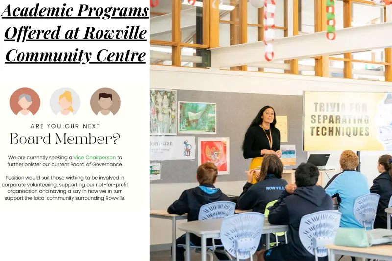 academic programs offered at rowville community centre